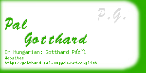 pal gotthard business card